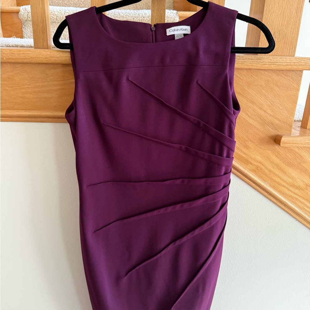 Calvin Klein Deep Purple Midi Dress